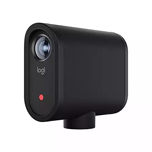 Logitech Mevo Start, Wireless Live Streaming Camera, 1080p HD Video Quality, Intelligent App Control, Stream via LTE or Wi-Fi - Black