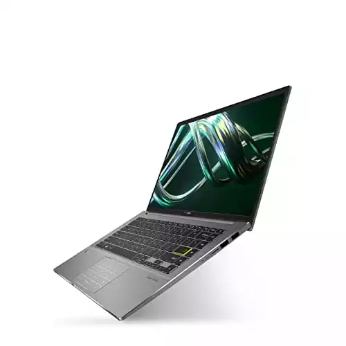 ASUS VivoBook S14 S435 Thin and Light Laptop, 14” FHD Display, Intel Evo platform, i7-1165G7 CPU, 8GB LPDDR4X RAM, 512GB PCIe SSD, Thunderbolt 4, AI noise-cancellation, Deep Green, S435EA-BH71-GR