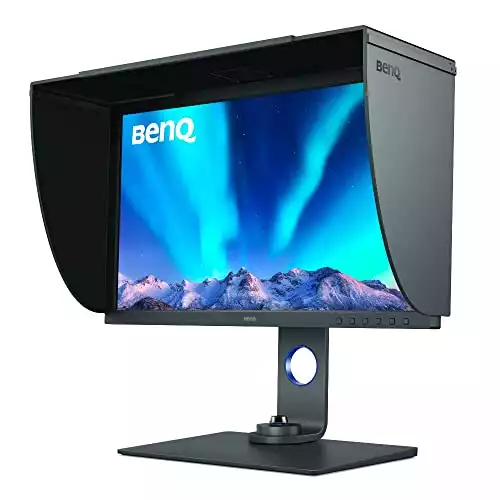 BenQ SW271C 27 Inch 4K Photo and Video Editing Computer Monitor for Photographers with AQCOLOR Technology, Hardware Calibration, 99% Adobe RGB, 100% sRGB/Rec. 709, DCI-P3/Display P3 and 10 bit Color