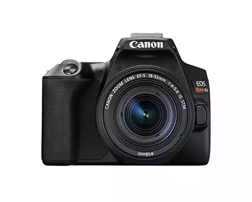 Canon EOS REBEL SL3 Digital SLR Camera with EF-S 18-55mm Lens kit, Built-in Wi-Fi, Dual Pixel CMOS AF and 3.0 Inch Vari-Angle Touch Screen, Black