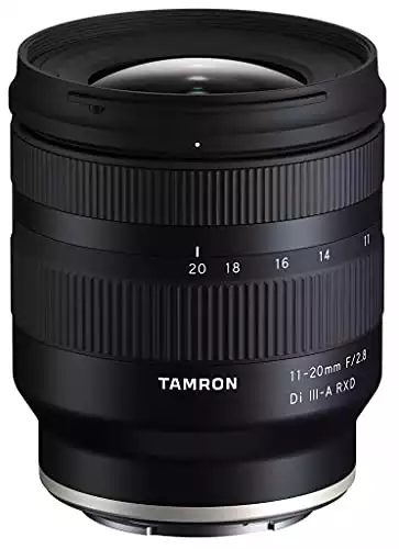 TAMRON 11-20MM F/2.8 DI III-A RXD 适用于索尼 E APS-C 无反光镜相机