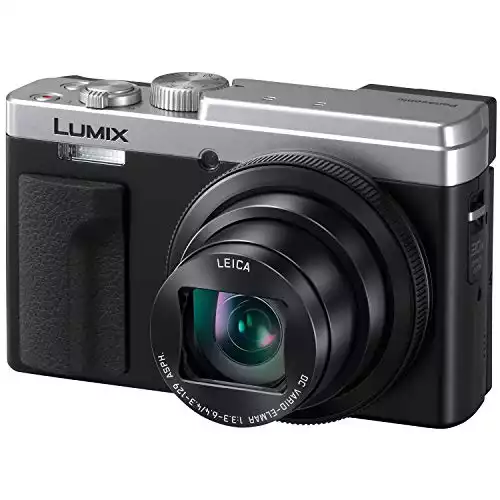 Panasonic LUMIX ZS80 20.3MP Digital Camera, 30x 24-720mm Travel Zoom Lens, 4K Video, Optical Image Stabilizer and 3.0-inch Display – Point & Shoot Camera with Lecia Lens- DC-ZS80S (Silver), Blac...