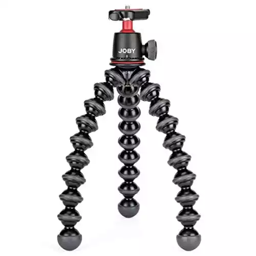 Joby JB01507 GorillaPod 3K Kit. Compact Tripod 3K Stand and Ballhead 3K for Compact Mirrorless Cameras or Devices up to 3K (6.6lbs). Black/Charcoal.