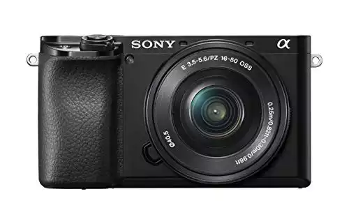 Sony Alpha A6100 Mirrorless Camera with 16-50mm Zoom Lens, Black (ILCE6100L/B) (Renewed)