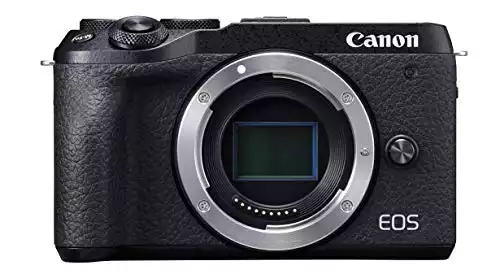 Canon Mirrorless Camera [EOS M6 Mark II] (Body) for Vlogging|CMOS (APS-C) Sensor| Dual Pixel CMOS Auto Focus| Wi-Fi |Bluetooth and 4K Video, Black