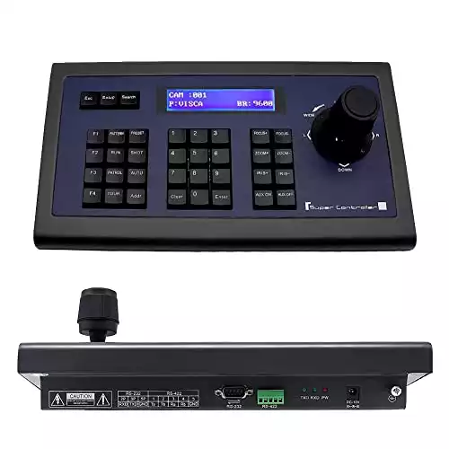 Tenveo KZ1 PTZ Camera Keyboard Controller for Video Conference, PTZ Controller for Large Conference Rooms and Classrooms, Churches, Live Shows, Music Festivals