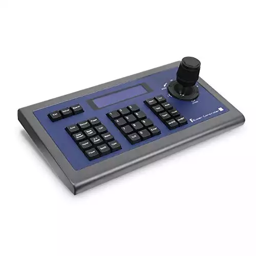LEFTEK Video Conference Controller PELCO-D/P/VISCA PTZ Joystick Keyboard Controller Support for Sony Video System Camera RS485 LCD Display