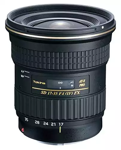 Tokina F/4 at-X Pro fx Lens for Canon, AF-X 17-35mm