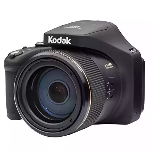 Kodak PIXPRO Astro Zoom AZ652-BK 20MP Digital Camera with 65X Optical Zoom and 3″ LCD (Black)