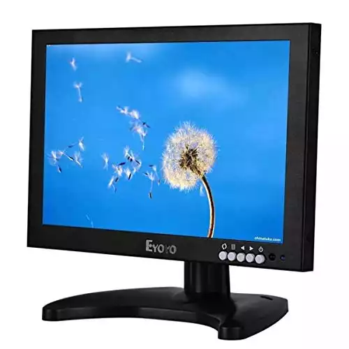 Eyoyo 10 Inch IPS LCD HDMI Monitor 1920x1200 Full HD Monitor with HDMI/BNC/VGA/USB Input and Speaker for FPV Video Display DVD PC Laptop