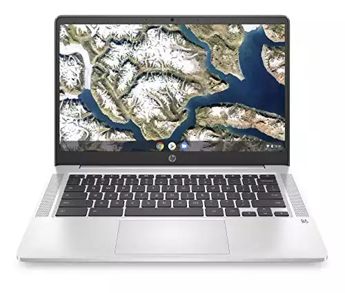 HP Chromebook 14-inch FHD Laptop, Intel Celeron N4000, 4 GB RAM, 32 GB eMMC, Chrome (14a-na0050nr, Mineral Silver)