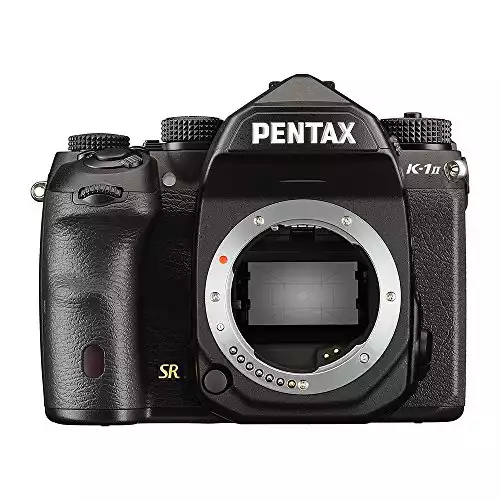 Pentax K-1 Mark II Full Frame 36MP Weather Resistant DSLR with 3.2″ TFT LCD, Black