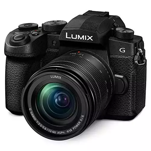 Panasonic LUMIX G95 20.3 Megapixel Mirrorless Camera, 12-60mm F3.5-5.6 Micro Four Thirds Lens, 5-Axis Dual I.S. 2, 4K 24p 30p Video, Pre-Installed V-Log L, 3” LCD Touchscreen – DC-G95MK (Black...