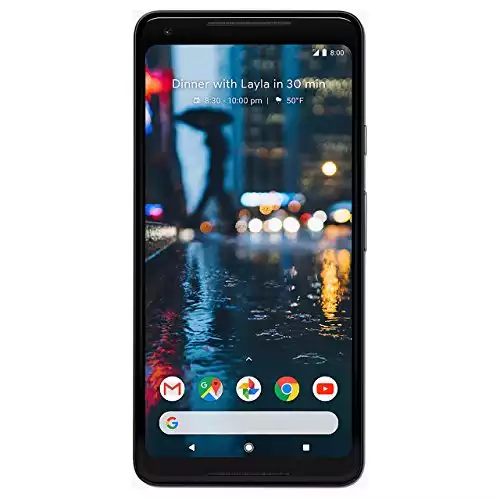 Google Pixel 2 XL Unlocked GSM/CDMA - US warranty (Just Black, 64GB) (Renewed)