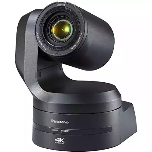 Panasonic AW-UE150 4K UHD PTZ Camera, 20x Optical Zoom, 3840x2160, PoE, Black